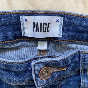 Paige distressed crop denim